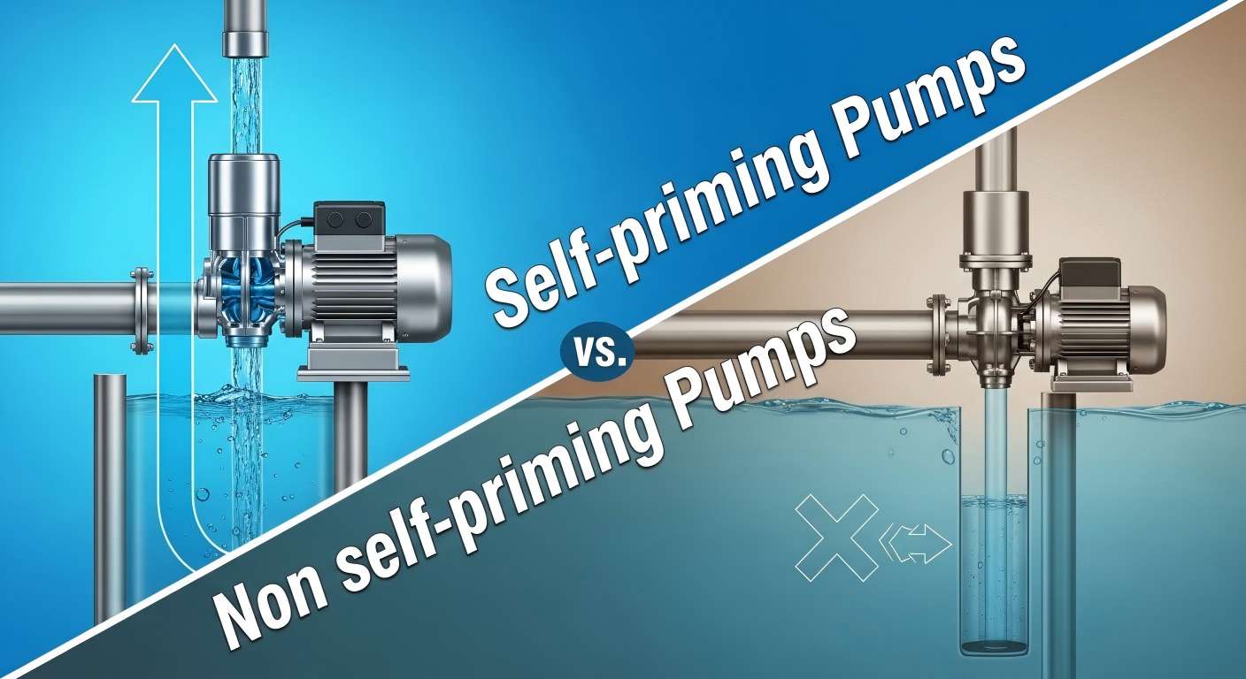 Self-priming vs non-self-priming pumps